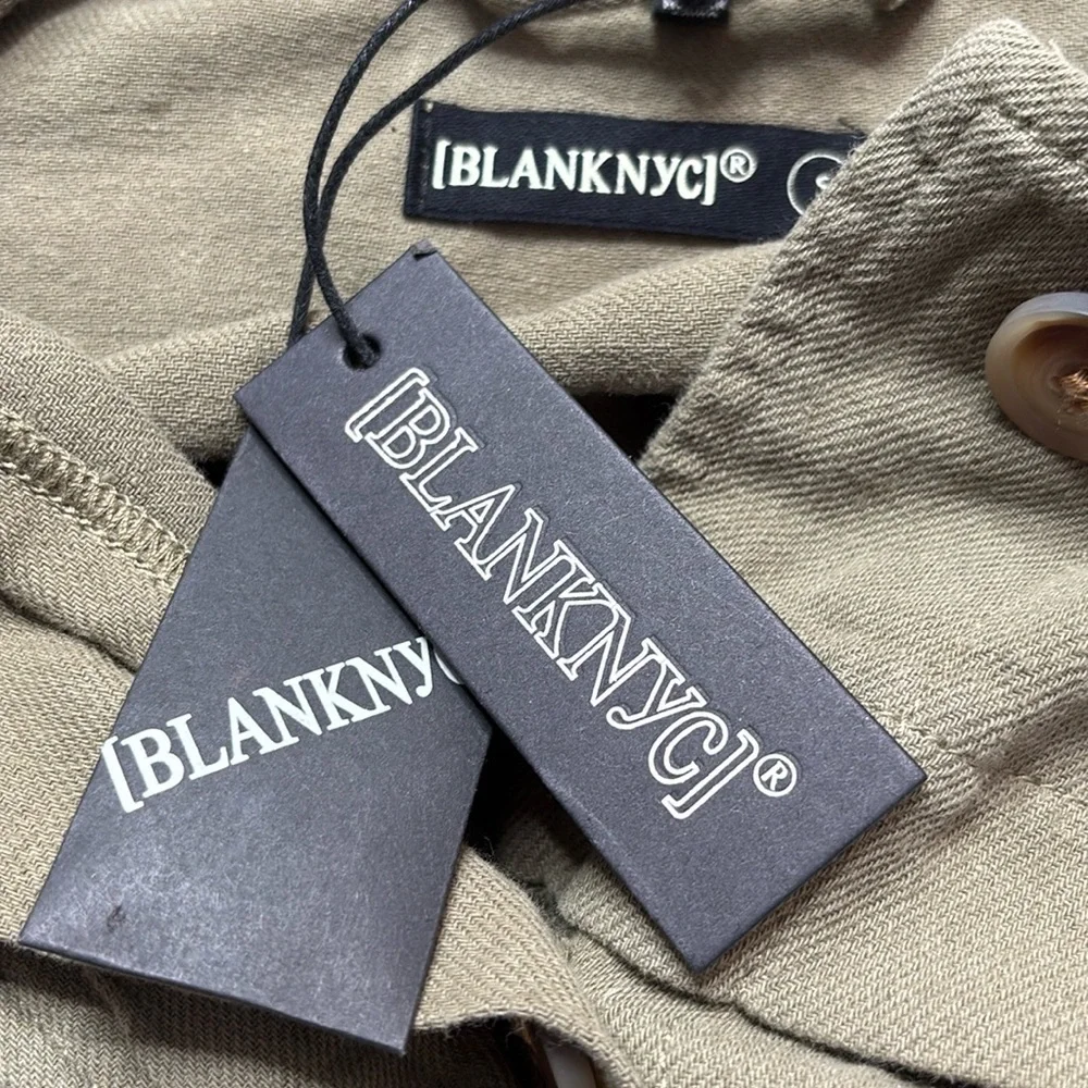New BLANK NYC Green Utility Jacket Size Small